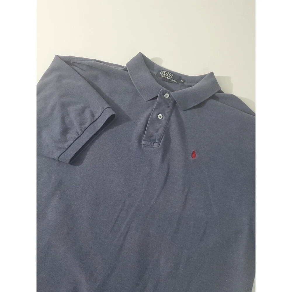 Polo By Ralph Lauren‎ Men's Short Sleeve Polo Shirt, Blue, XL